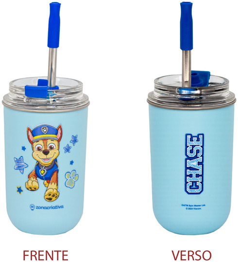 Copo Neo com canudo 300 ml Chase
